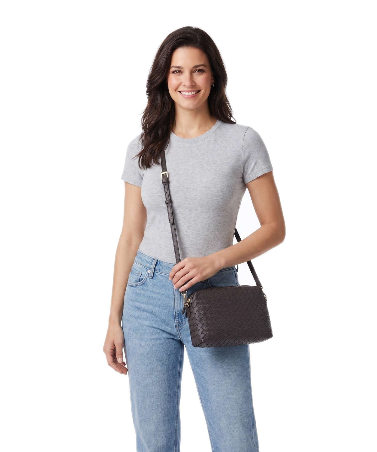 Abro Piuma Opaco Kaia Crossbody bag dark brown