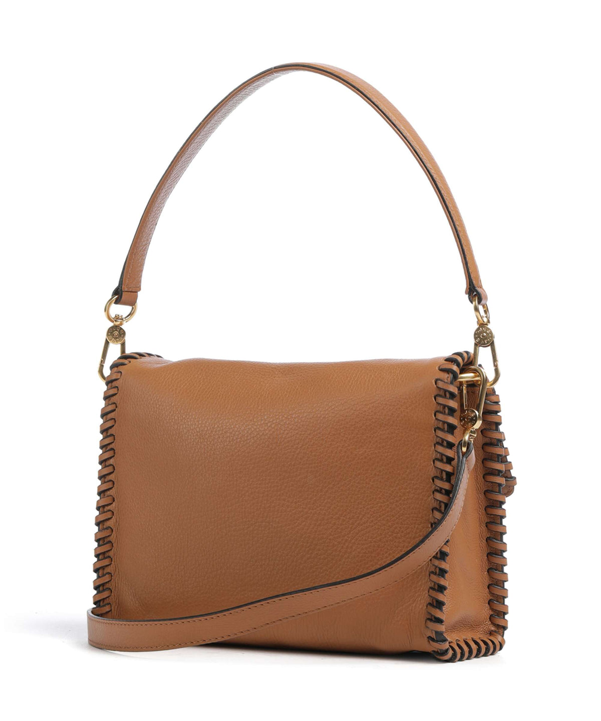 Abro Dalia Temi Stitch Shoulder bag cuoio