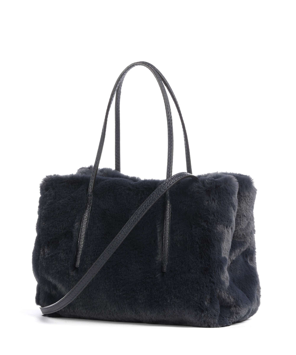 Abro Fur Noelle Handbag navy