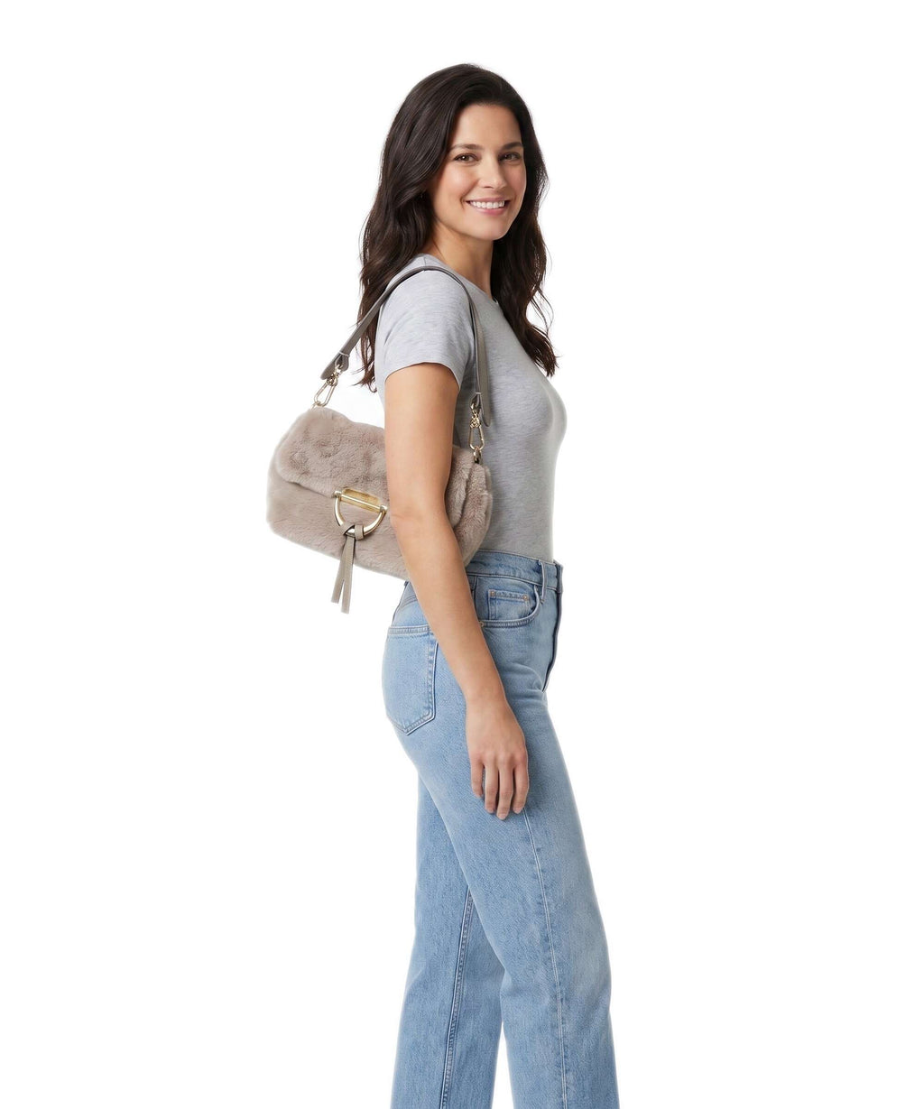 Abro Fur Temi Small Shoulder bag siena