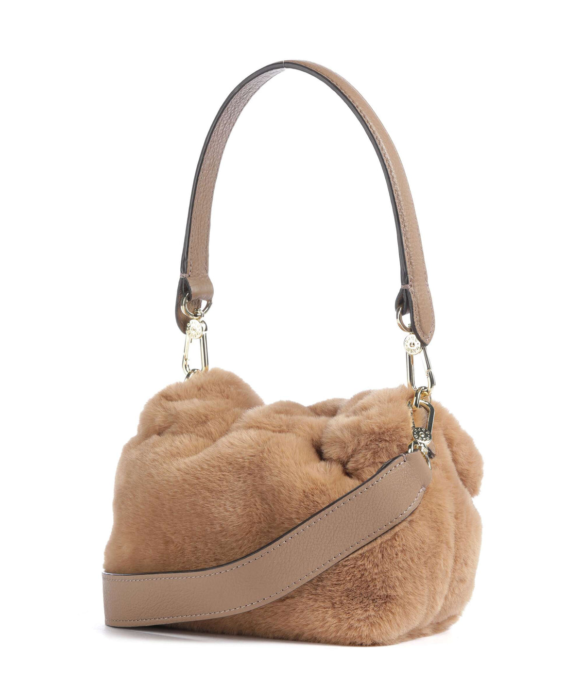 Abro Eco Fur Temi Small Shoulder bag cappuccino