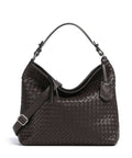 Abro Savage Elvi Small Hobo bag dark brown/silver