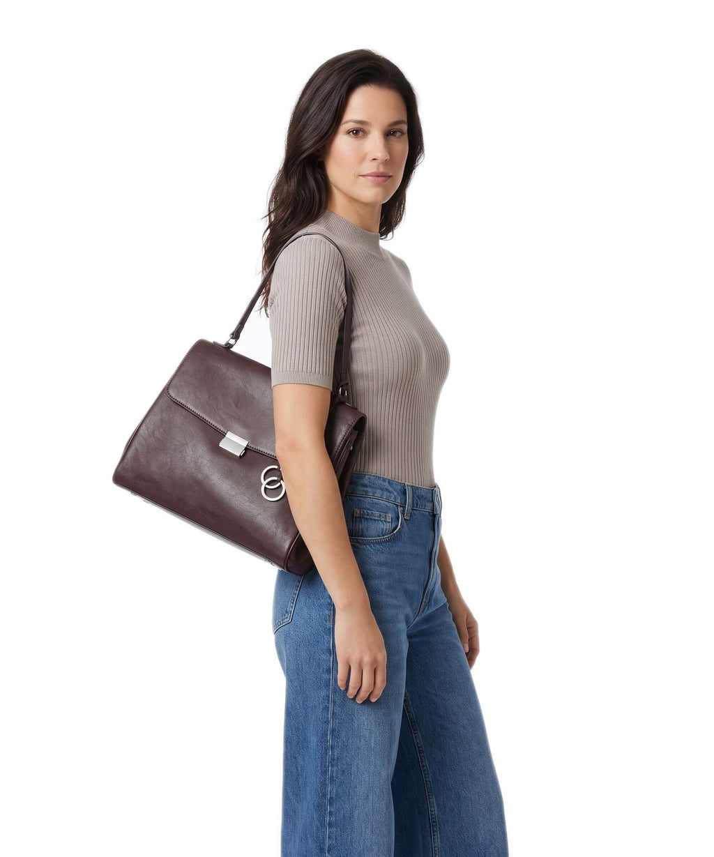 Marc O'Polo Goldy M Tote bag black cherry