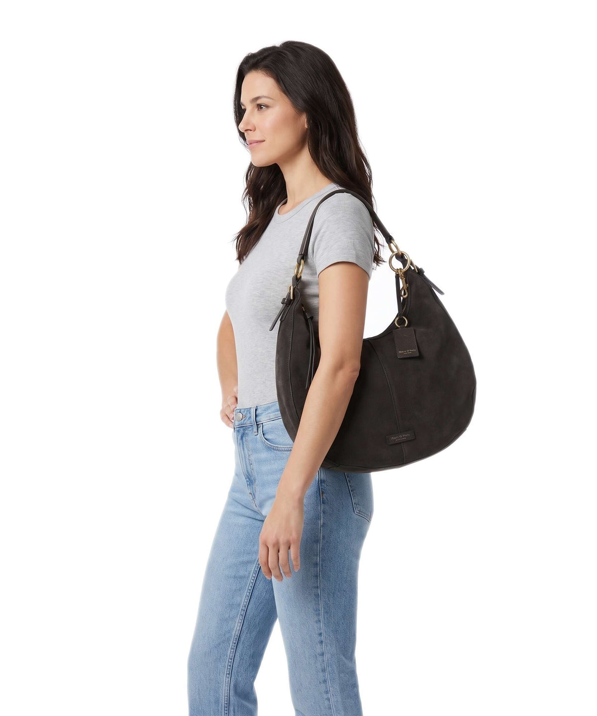 Marc O'Polo Philine M Hobo bag burnt coffee