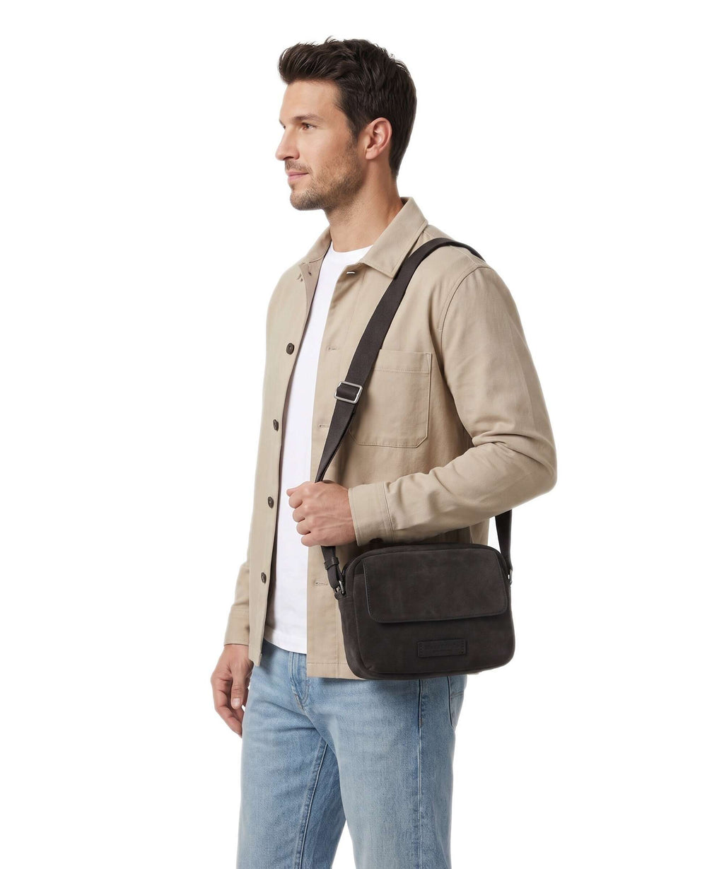 Marc O'Polo Elvin M Crossbody bag burnt coffee
