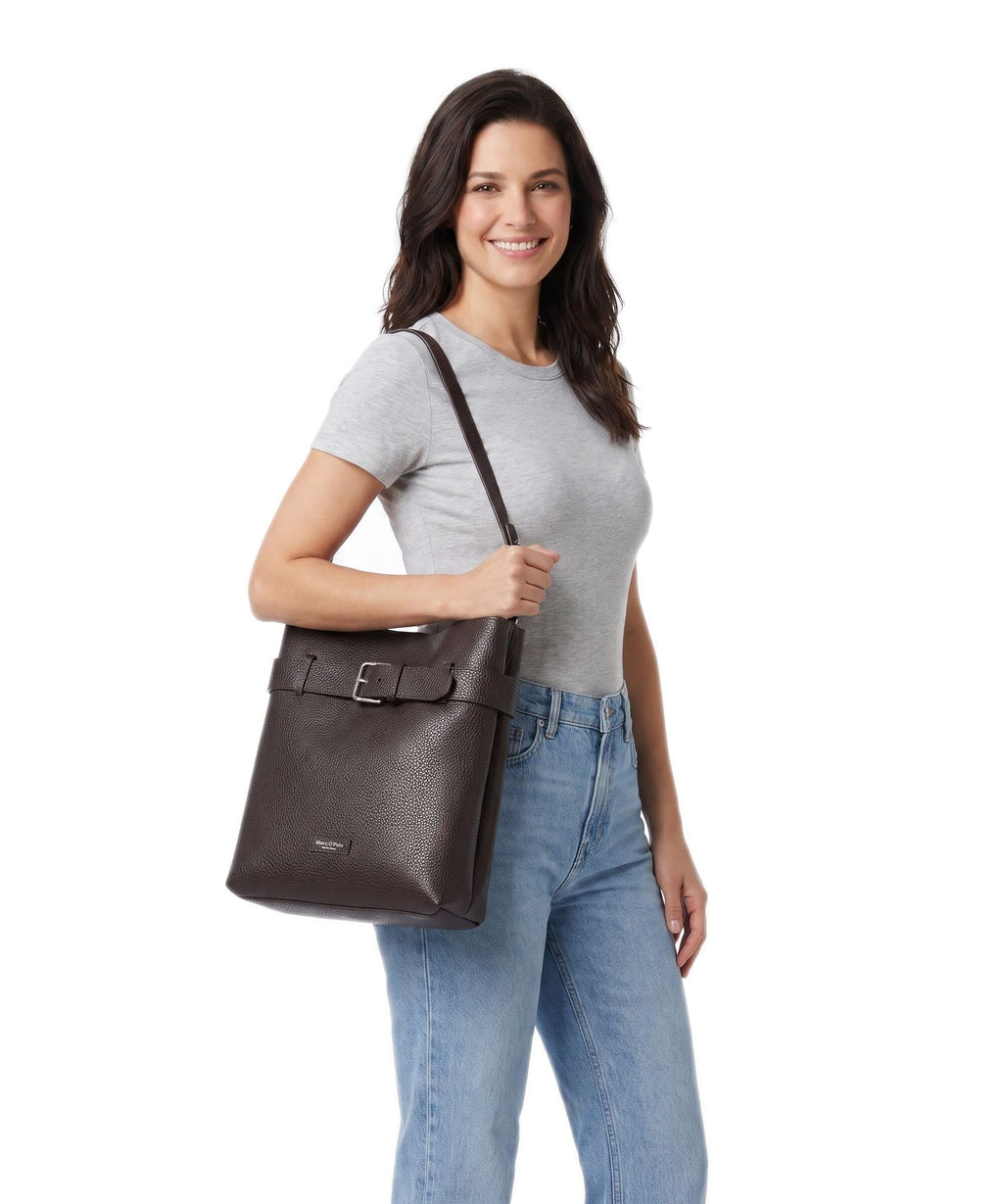Marc O'Polo Brinja M Hobo bag black cherry