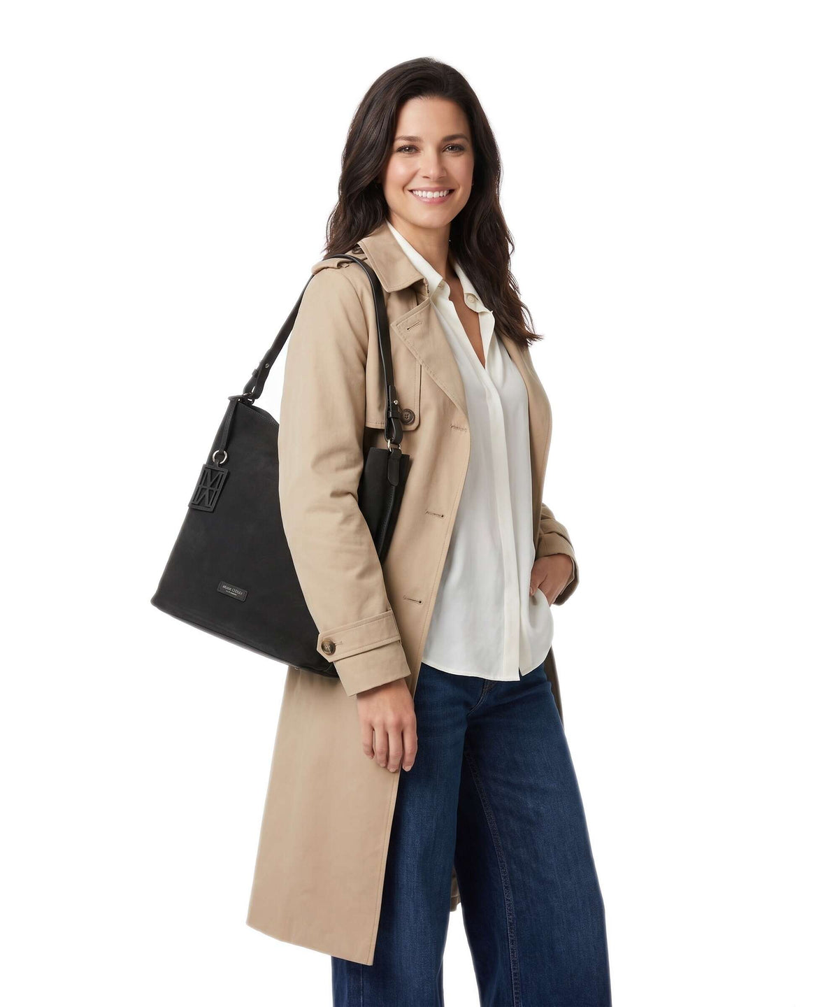 Marc O'Polo Brinja M Hobo bag burnt coffee