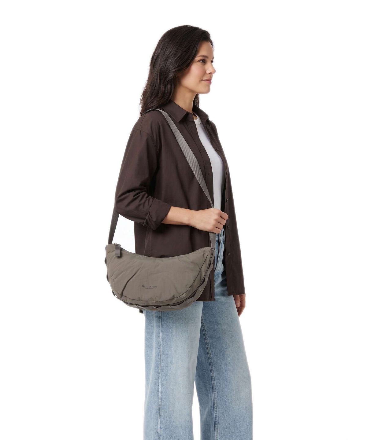 Marc O'Polo Linnea M Crossbody bag dark nickle