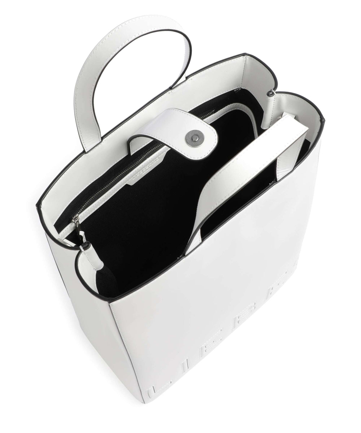 Liebeskind Paper Bag Logo Carter M Handbag offwhite