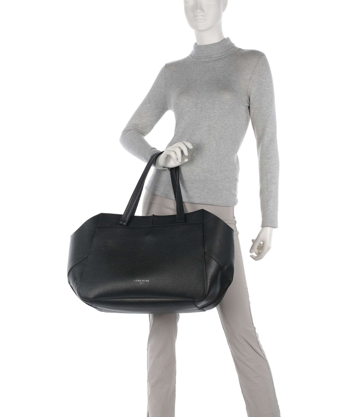 Liebeskind Lilly Heavy Pebble XL Tote bag black