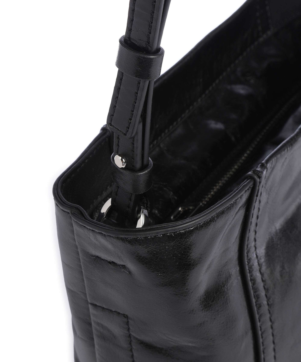 Liebeskind Chudy Paper Touch Crinkle S Crossbody bag black