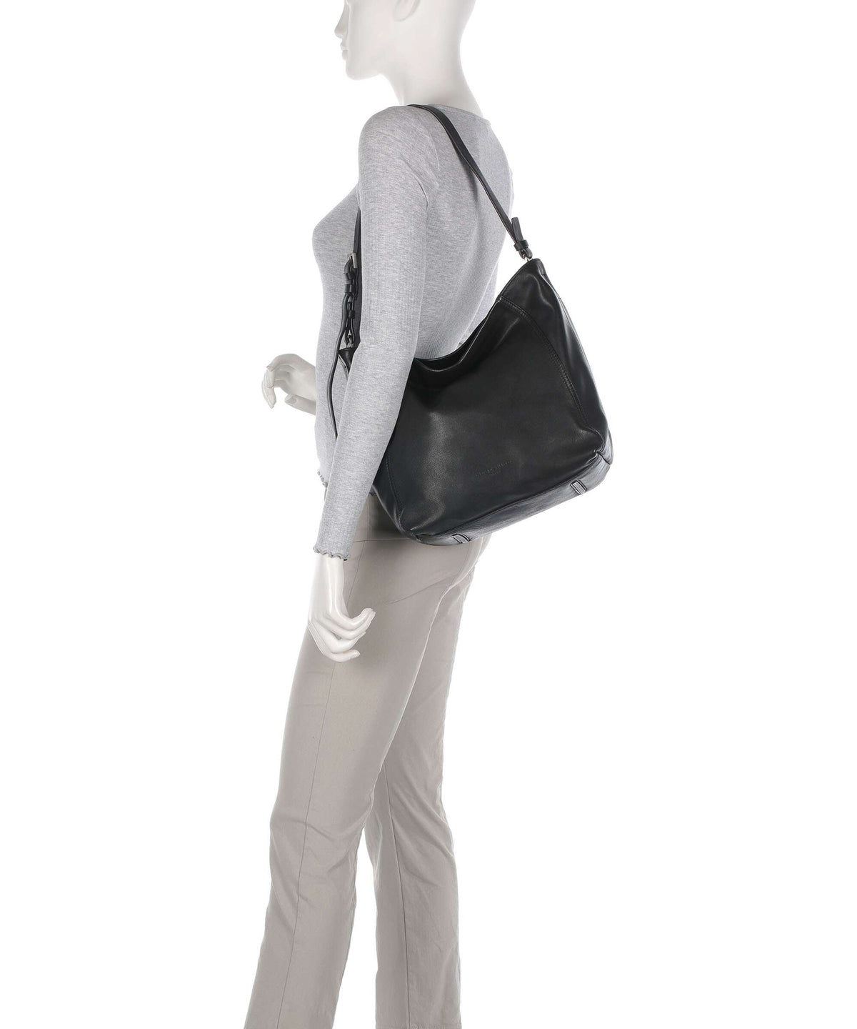 Liebeskind Chudy Sheep Natural M Hobo bag black
