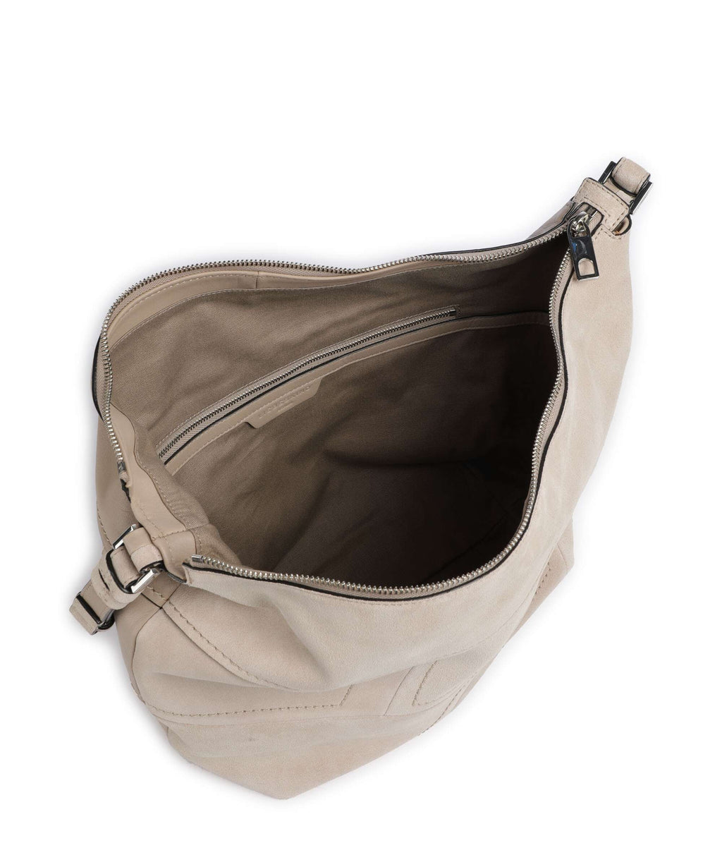 Liebeskind Edda Promo Suede M Hobo bag stone