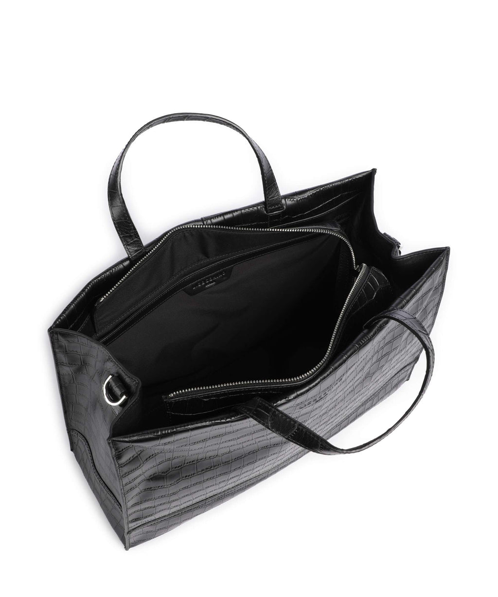 Liebeskind Lou 2 New Croco L Handbag black