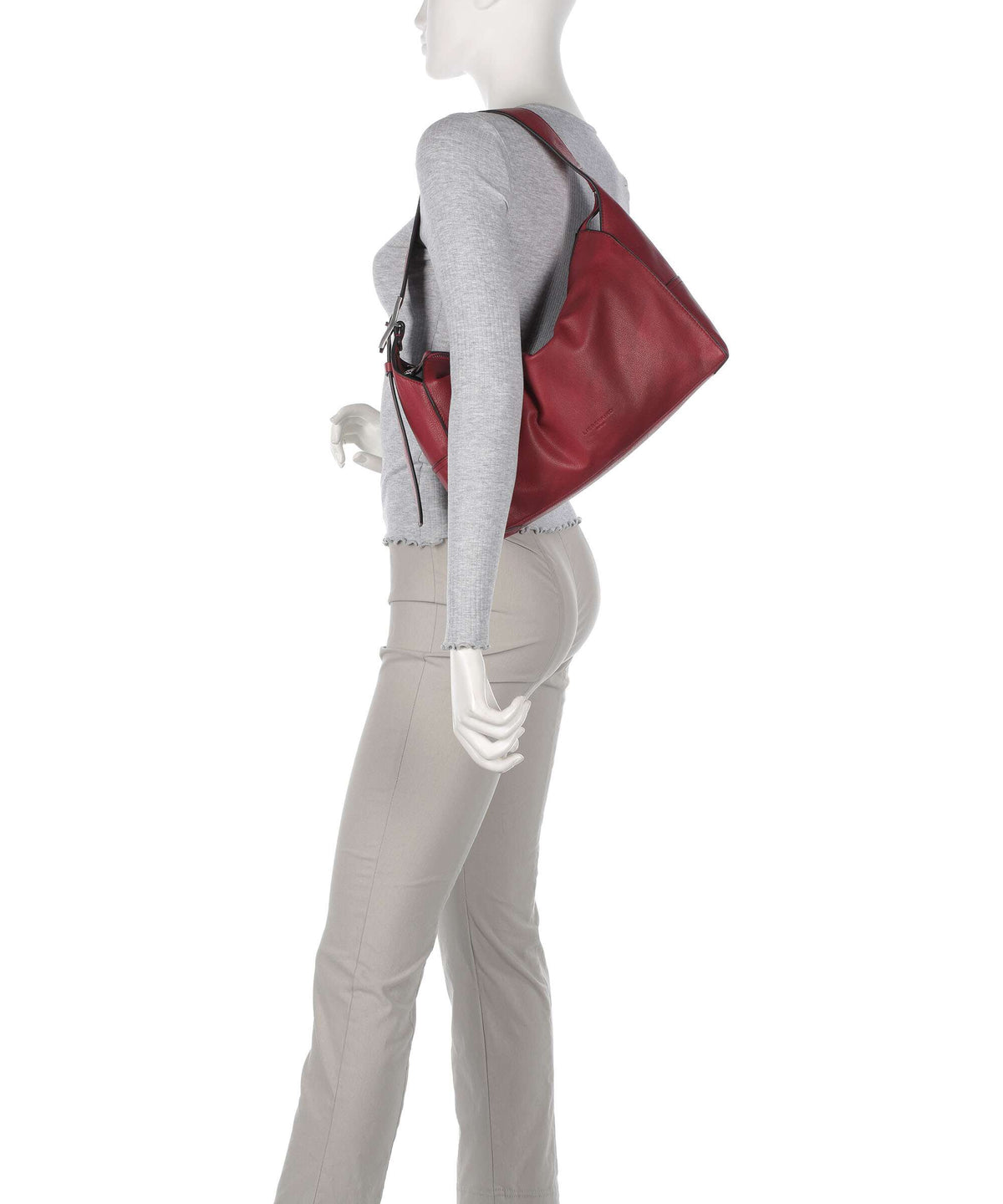 Liebeskind Lou 2 3D Leather M Hobo bag berry