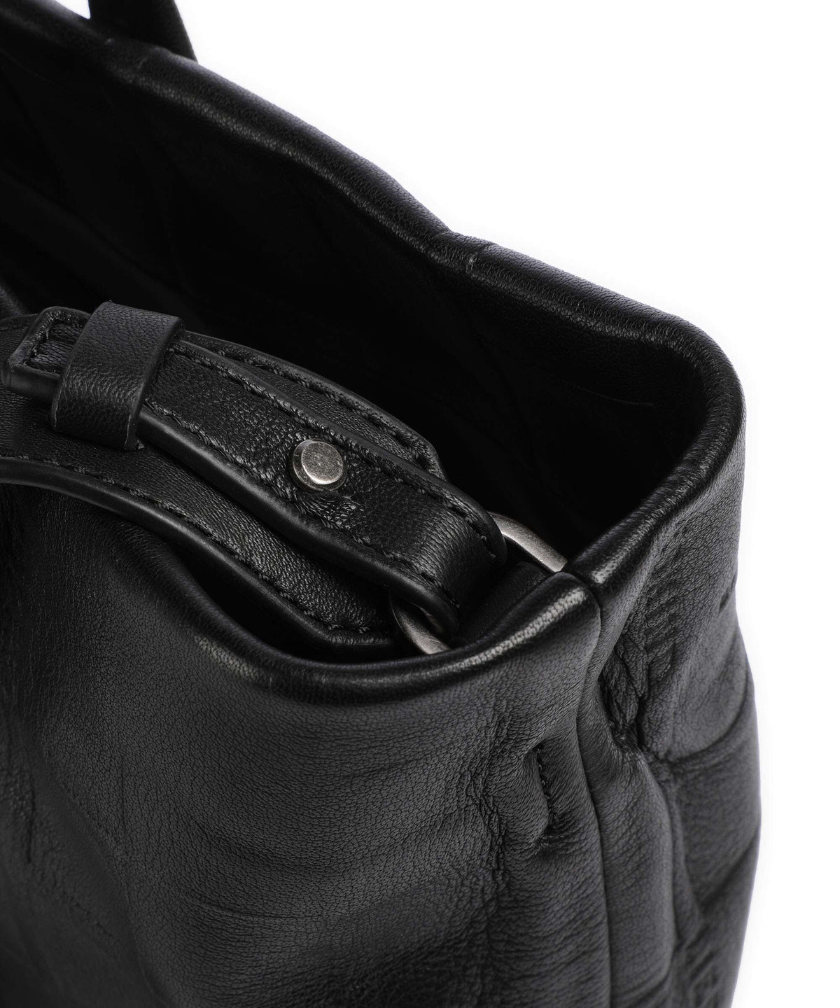 Liebeskind Hera Monogram Sheep Natural L Handbag black