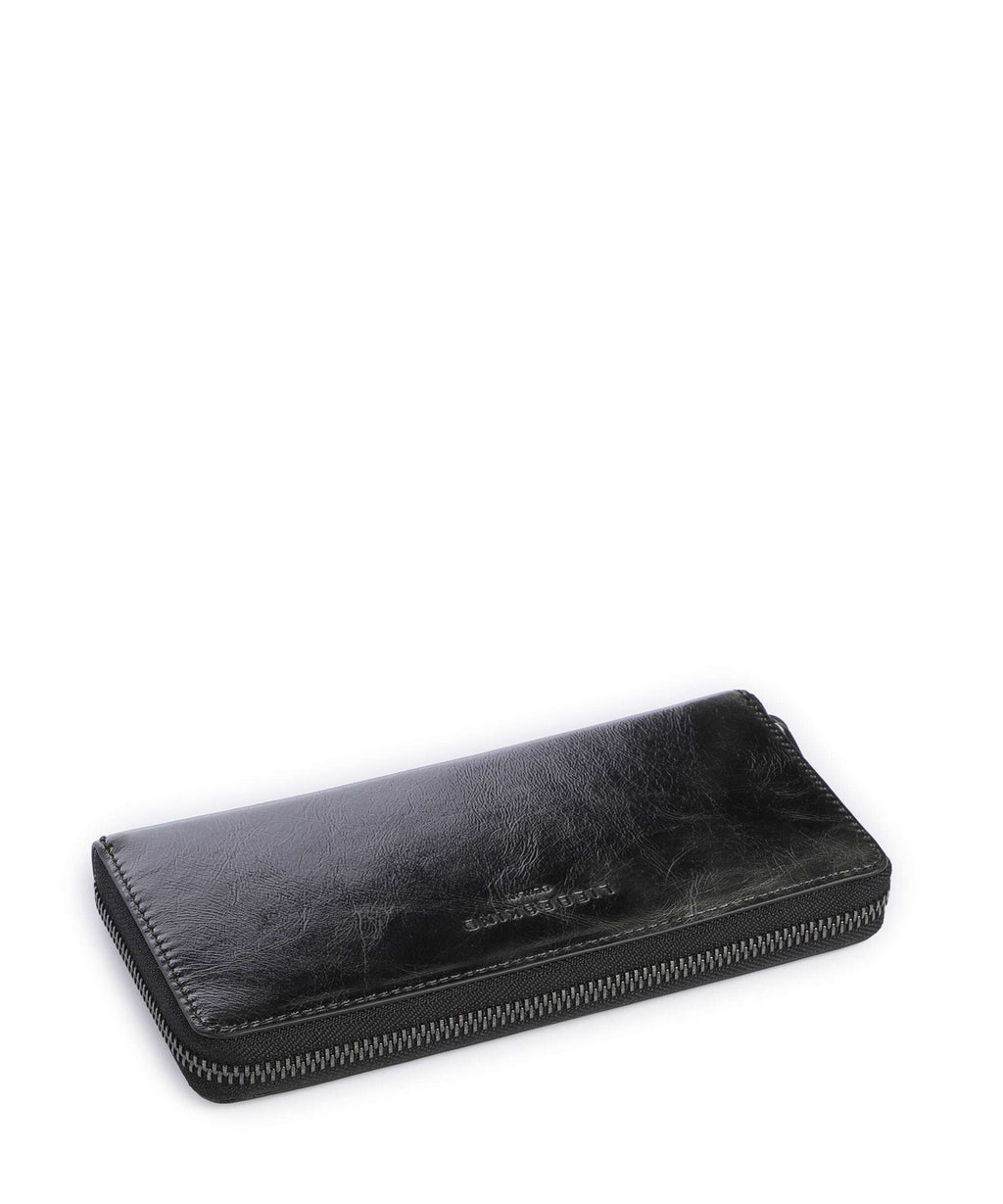 Liebeskind Sally Lack Distressed Wallet dark stone