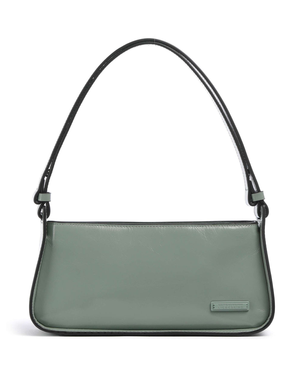 Liebeskind Franzis Lack Distressed S Shoulder bag forest green