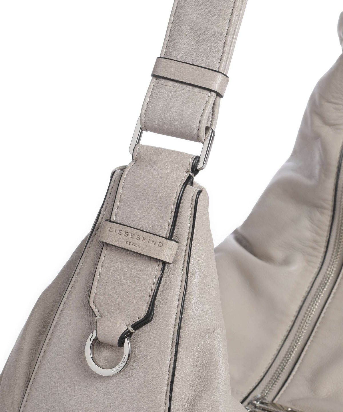 Liebeskind Moon Sheep Natural L Hobo bag steel