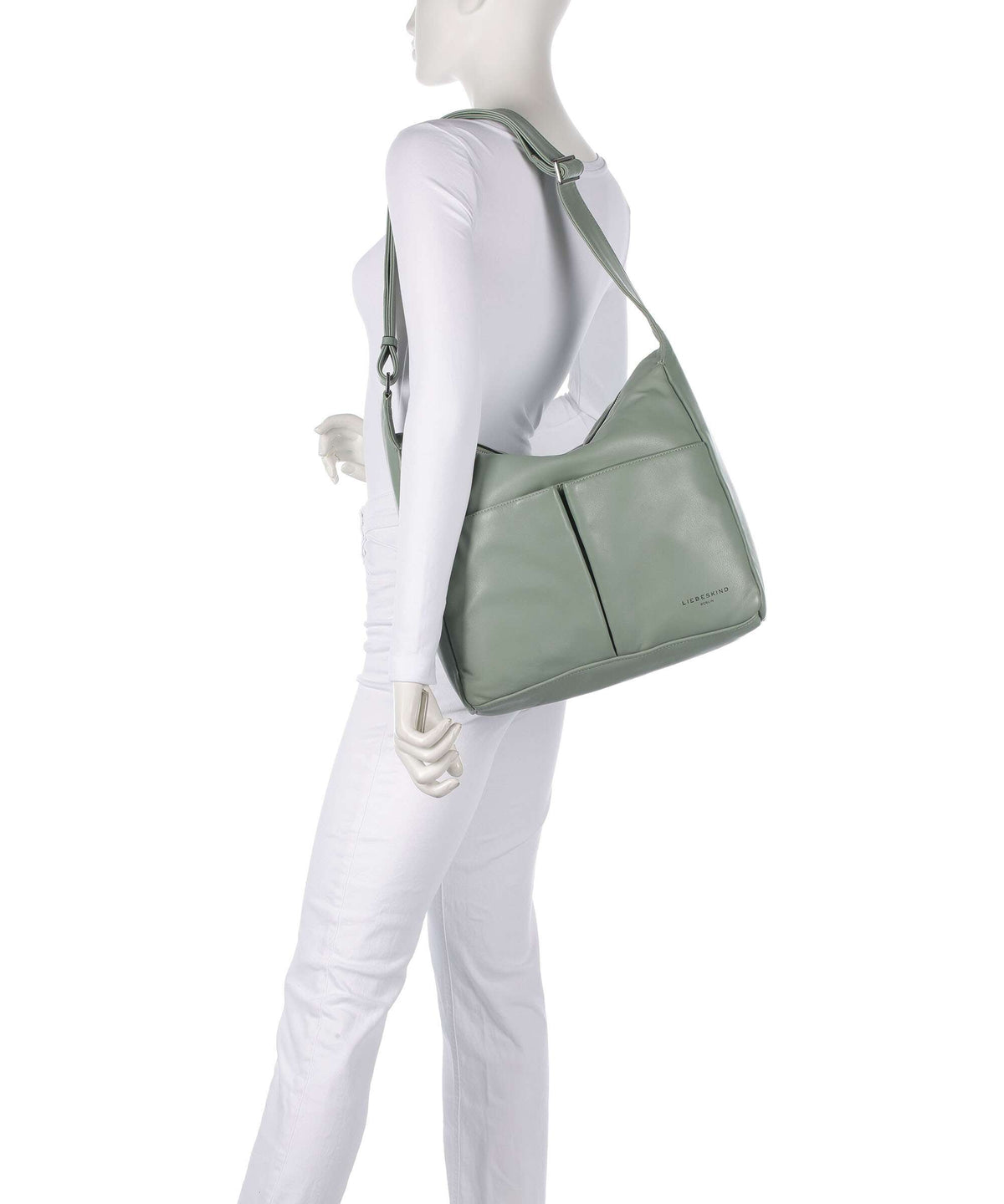 Liebeskind Hera Sheep Natuarl M Hobo bag forest green