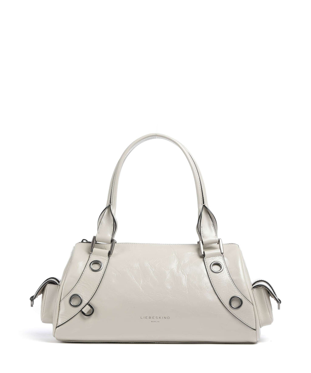 Liebeskind Nika Lack Distressed M Shoulder bag milk