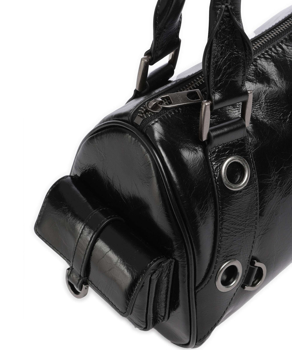 Liebeskind Nika Lack Distressed M Shoulder bag black