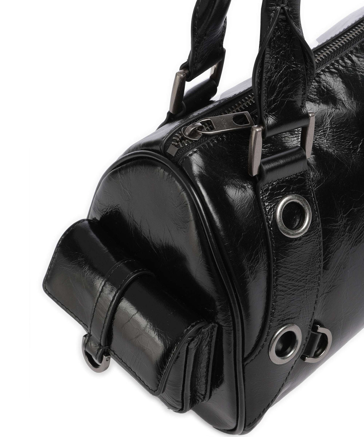 Liebeskind Nika Lack Distressed M Shoulder bag black