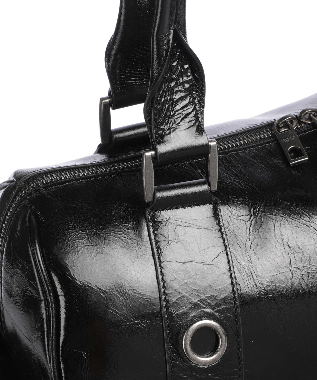 Liebeskind Nika Lack Distressed L Shoulder bag black