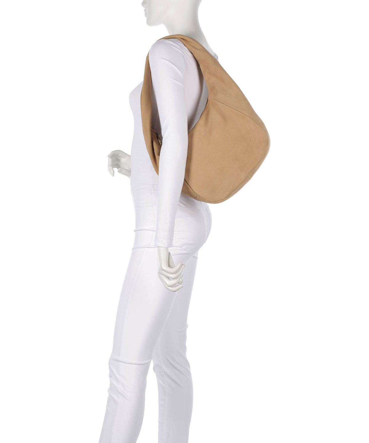 Liebeskind Farrah Suede M Hobo bag beige
