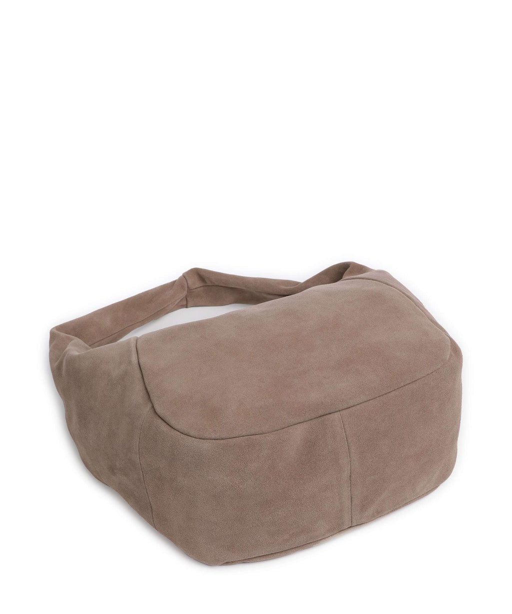 Liebeskind Farrah Suede M Hobo bag neutral gray
