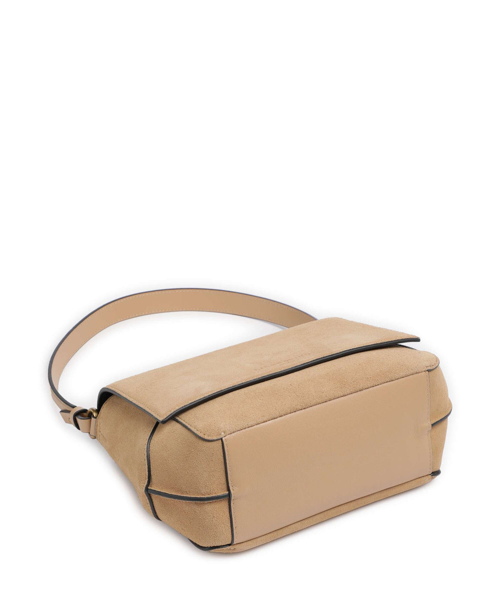 Liebeskind Lilly Suede M Shoulder bag beige
