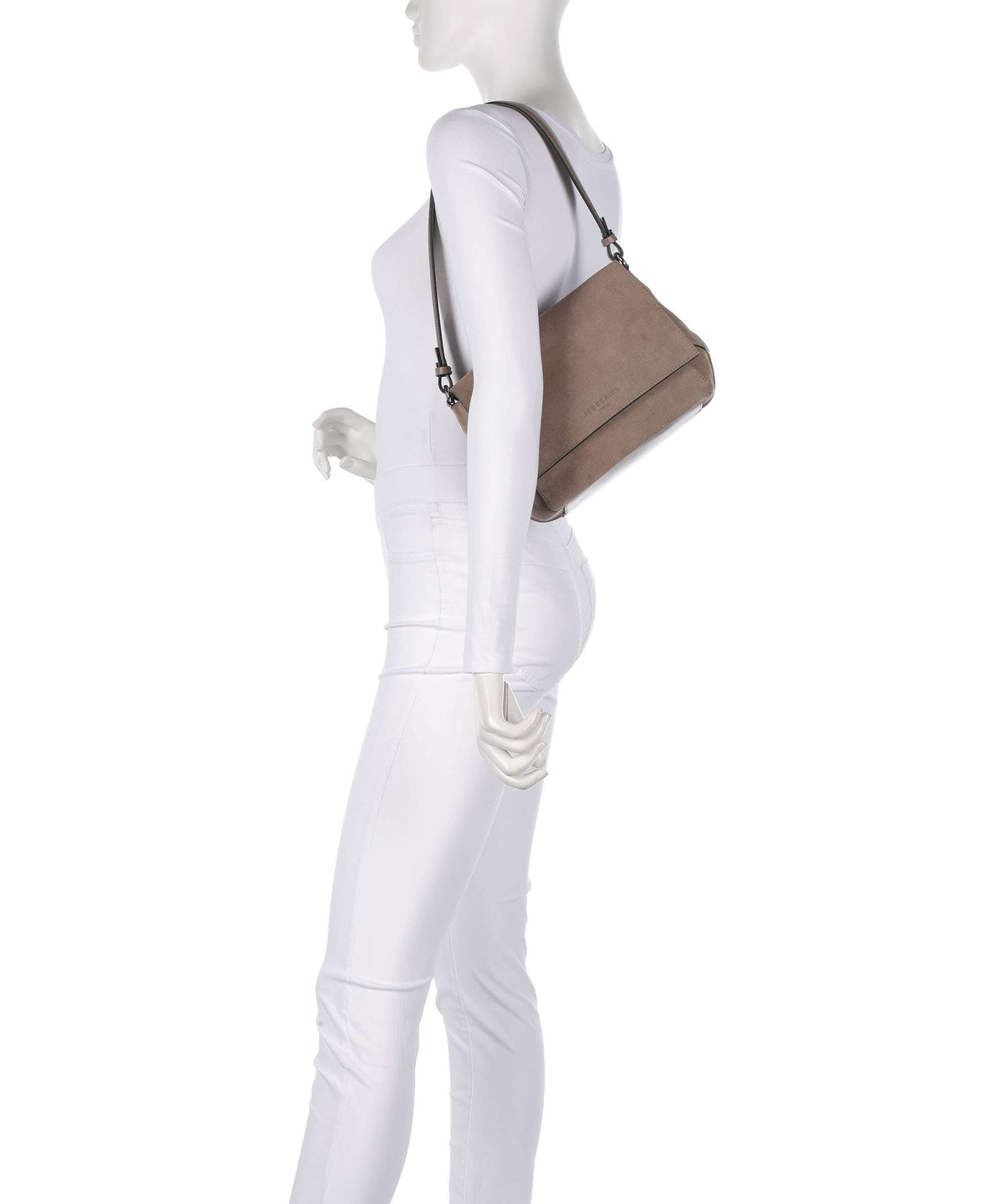 Liebeskind Lilly Suede M Shoulder bag neutral gray