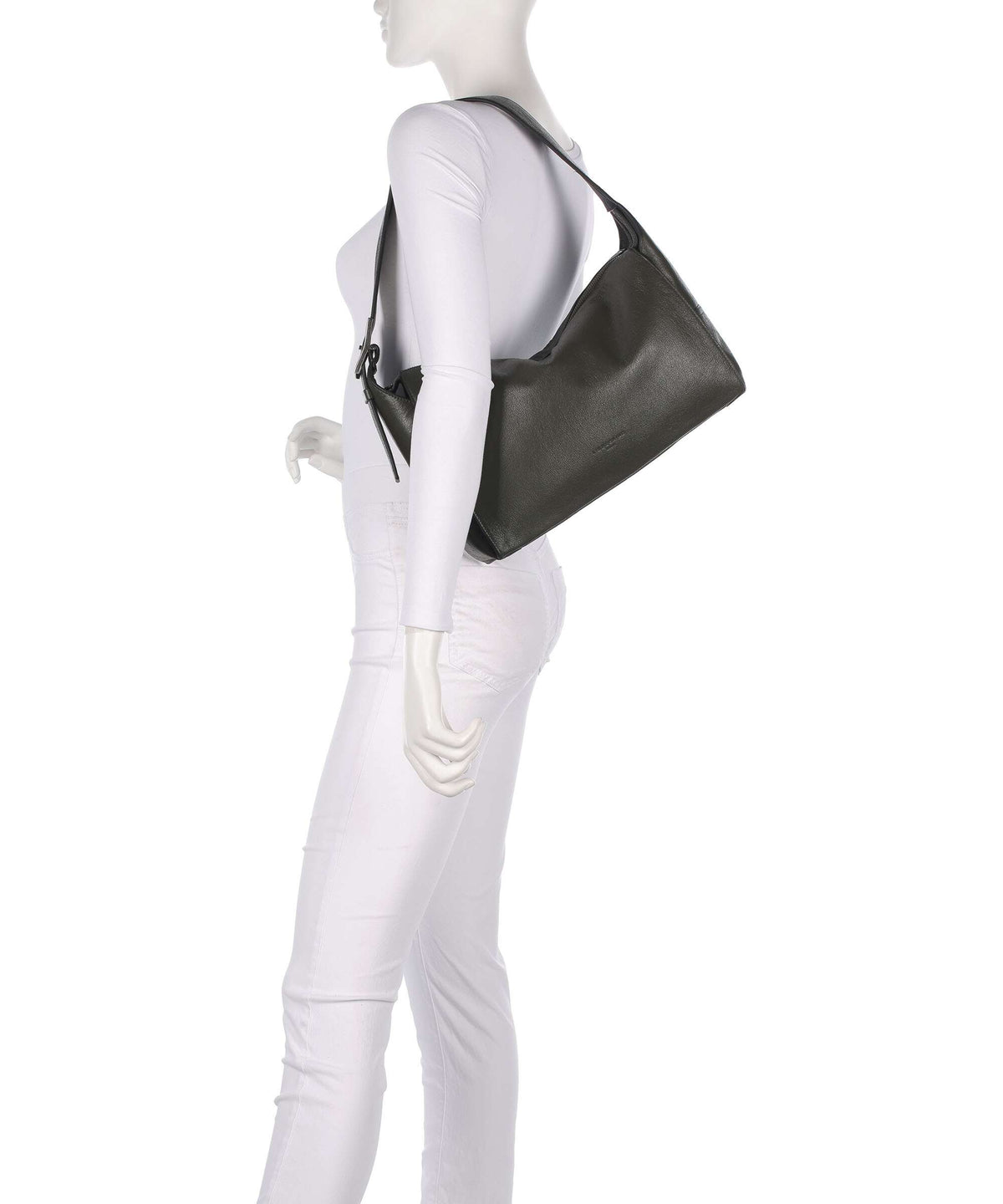 Liebeskind Lou Cracked Leather M Hobo bag forest