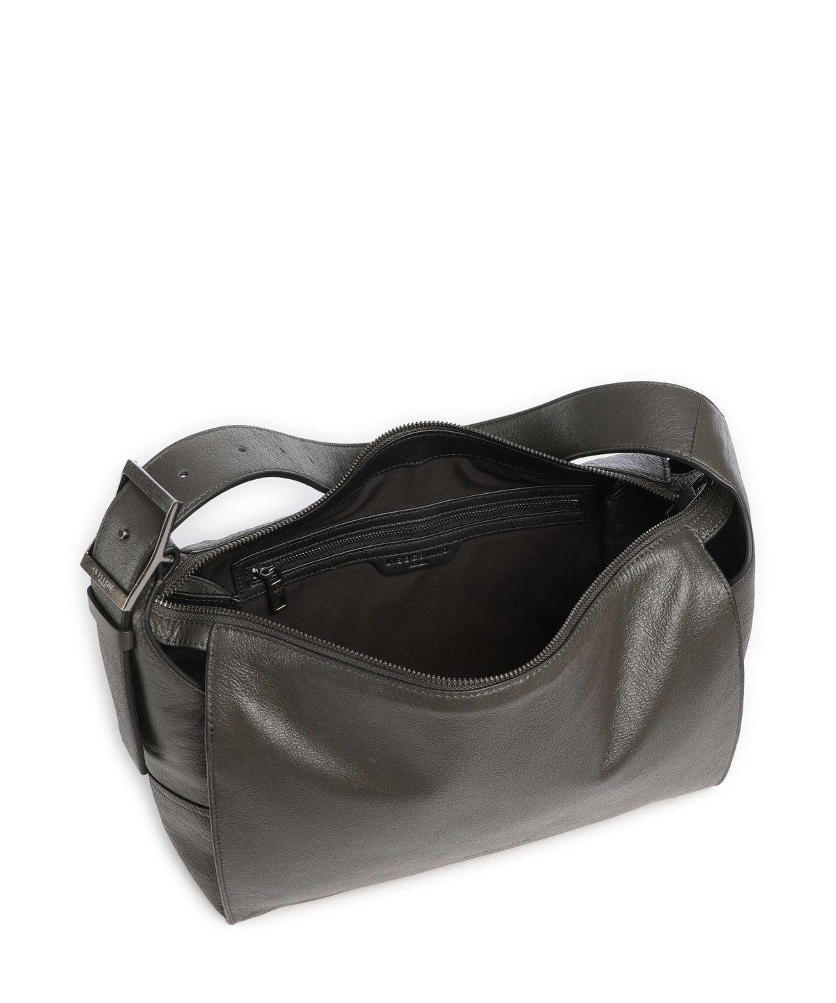 Liebeskind Lou Cracked Leather M Hobo bag forest