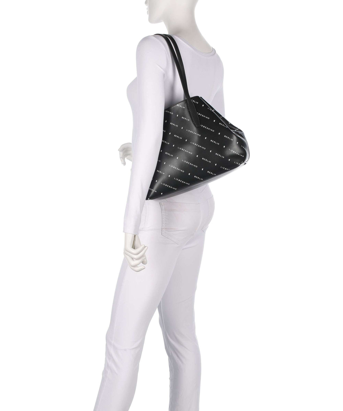Liebeskind Monogram Soft Nappa M Tote bag black