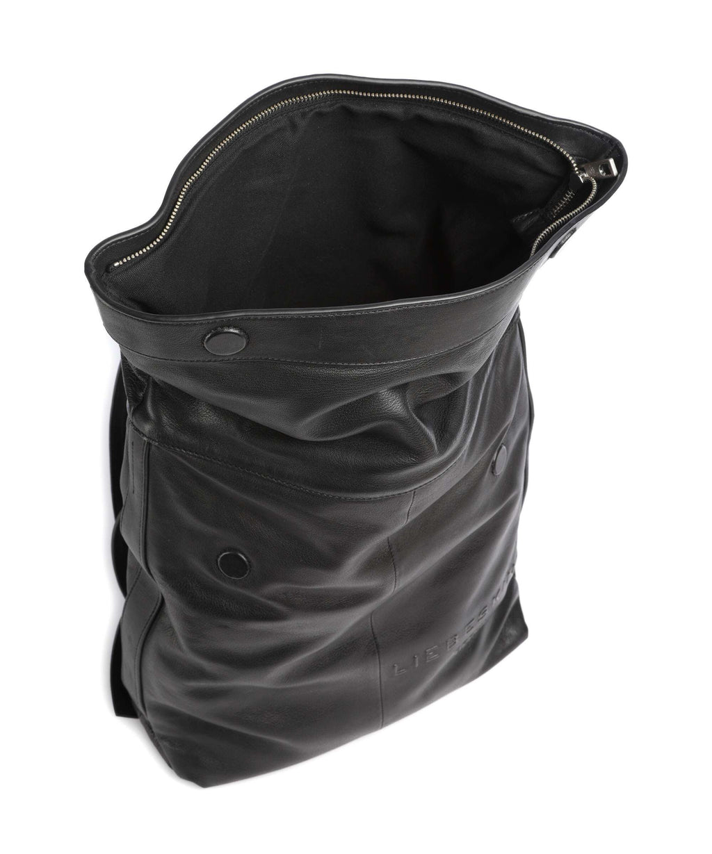 Liebeskind Elvira Sheep Natural L Rolltop backpack black