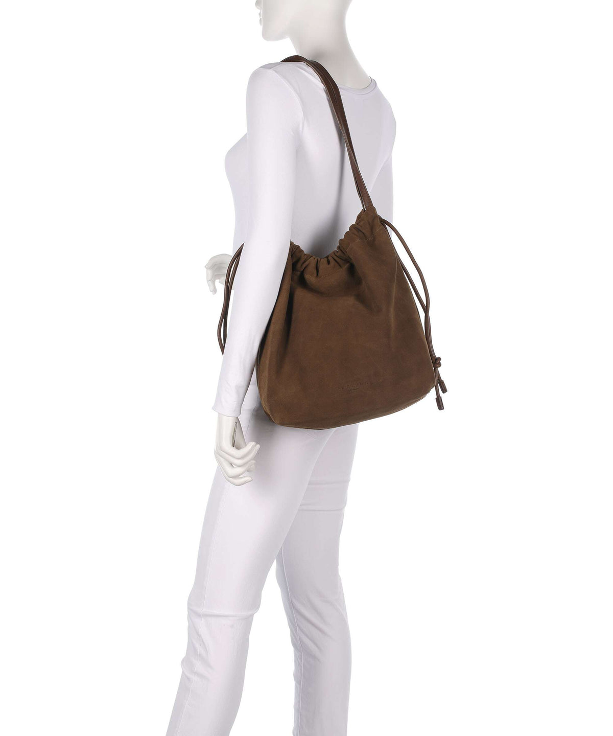 Liebeskind Lya Suede M Bucket bag safari