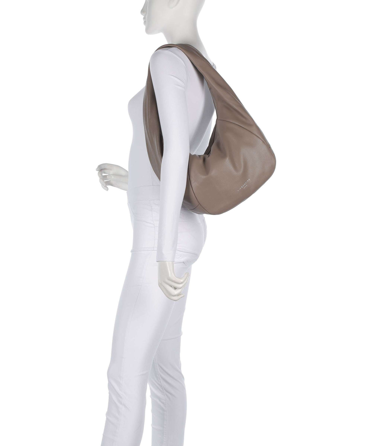 Liebeskind Farrah Vintage Goat M Hobo bag neutral grey