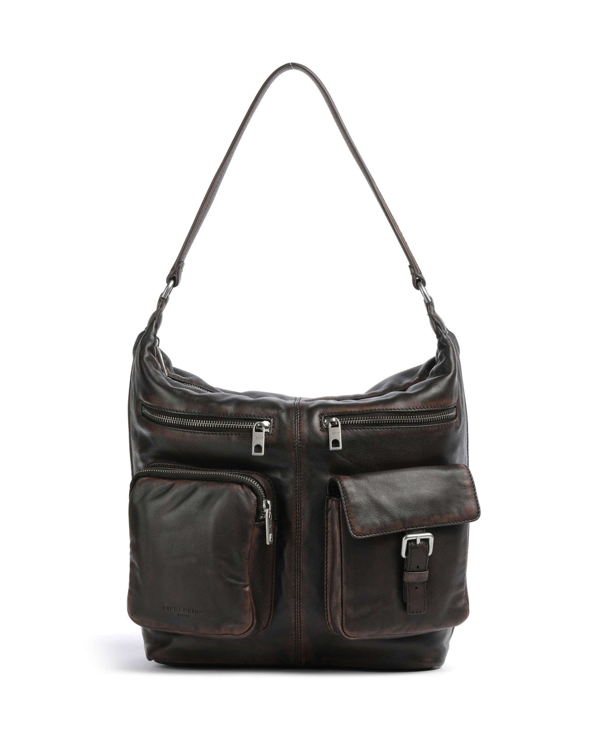 Liebeskind Andrea Lamb Snowcem M Hobo bag roasted coconut