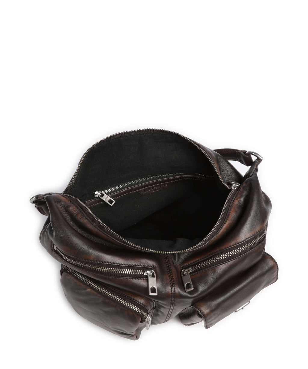 Liebeskind Andrea Lamb Snowcem M Hobo bag roasted coconut