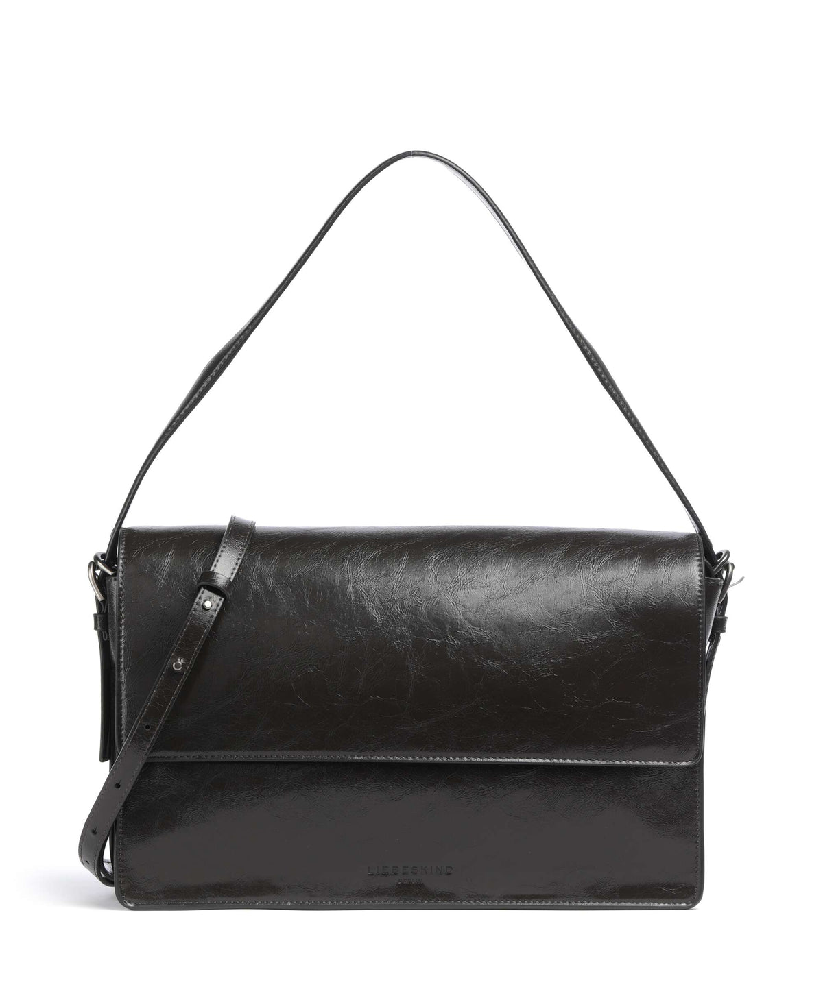 Liebeskind Audrey Recycled Lack Distressed M Shoulder bag deep soil