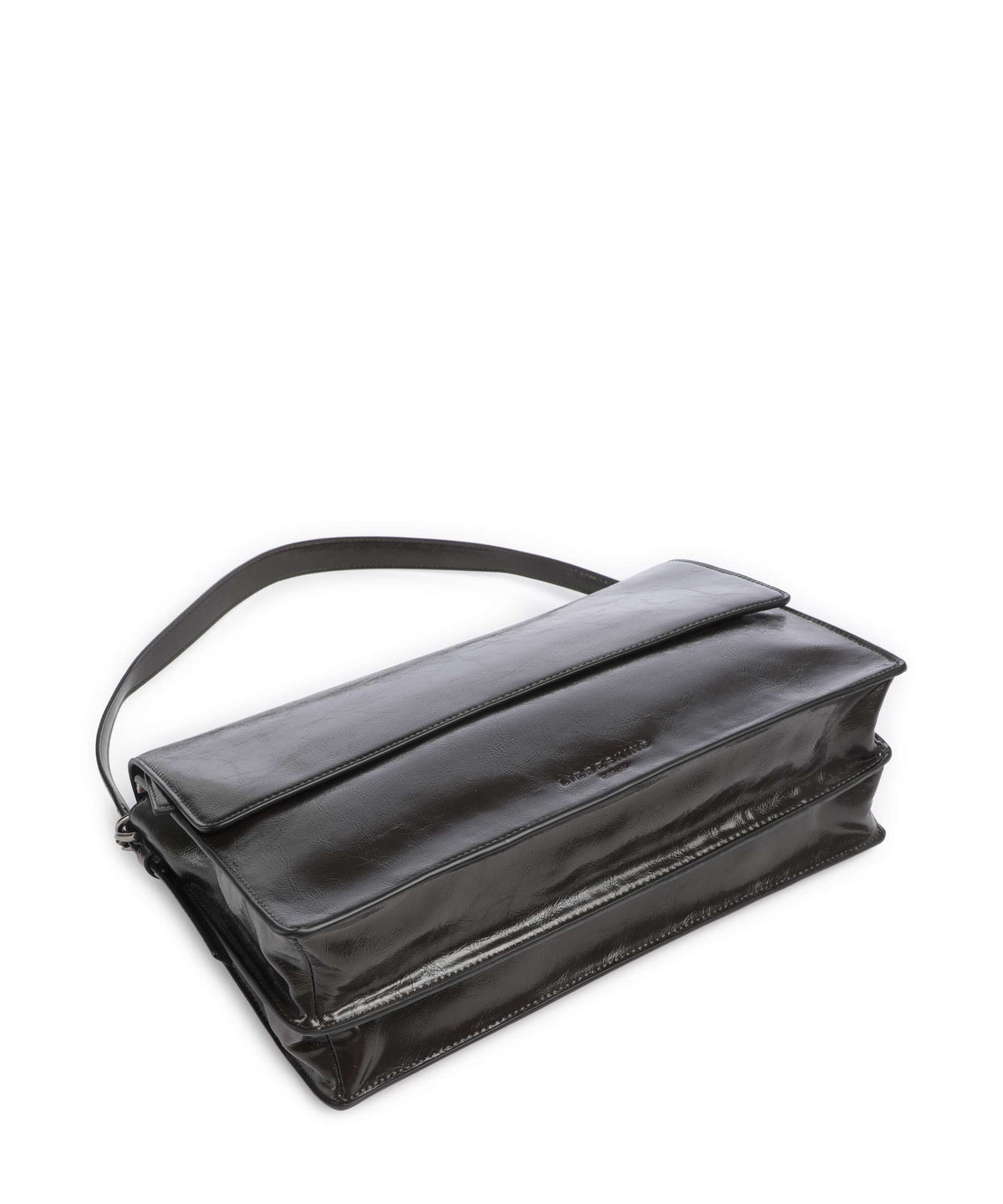 Liebeskind Audrey Recycled Lack Distressed M Shoulder bag deep soil