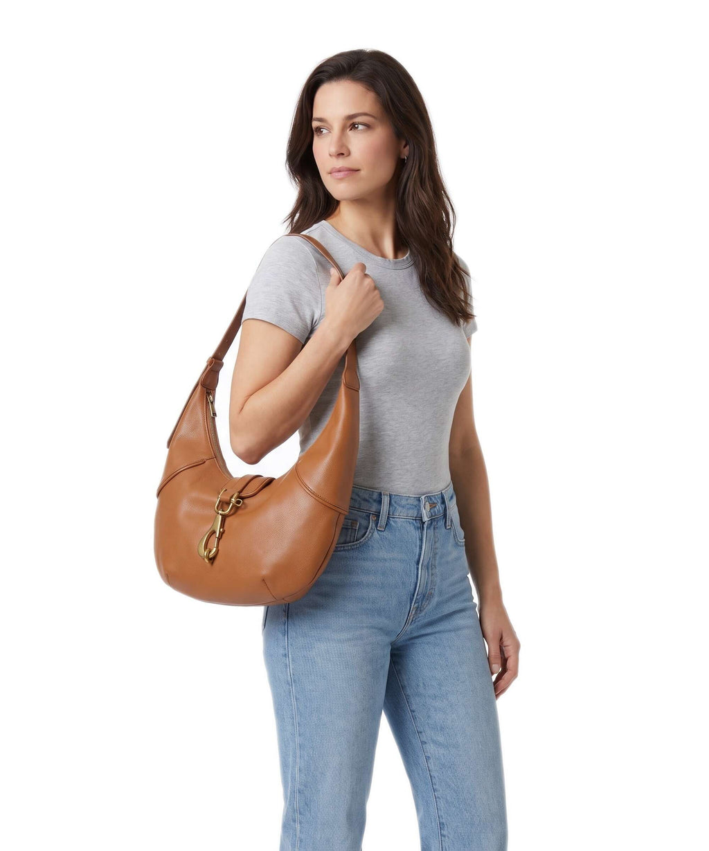 Liebeskind Ryker Cow Naturale M Hobo bag cognac