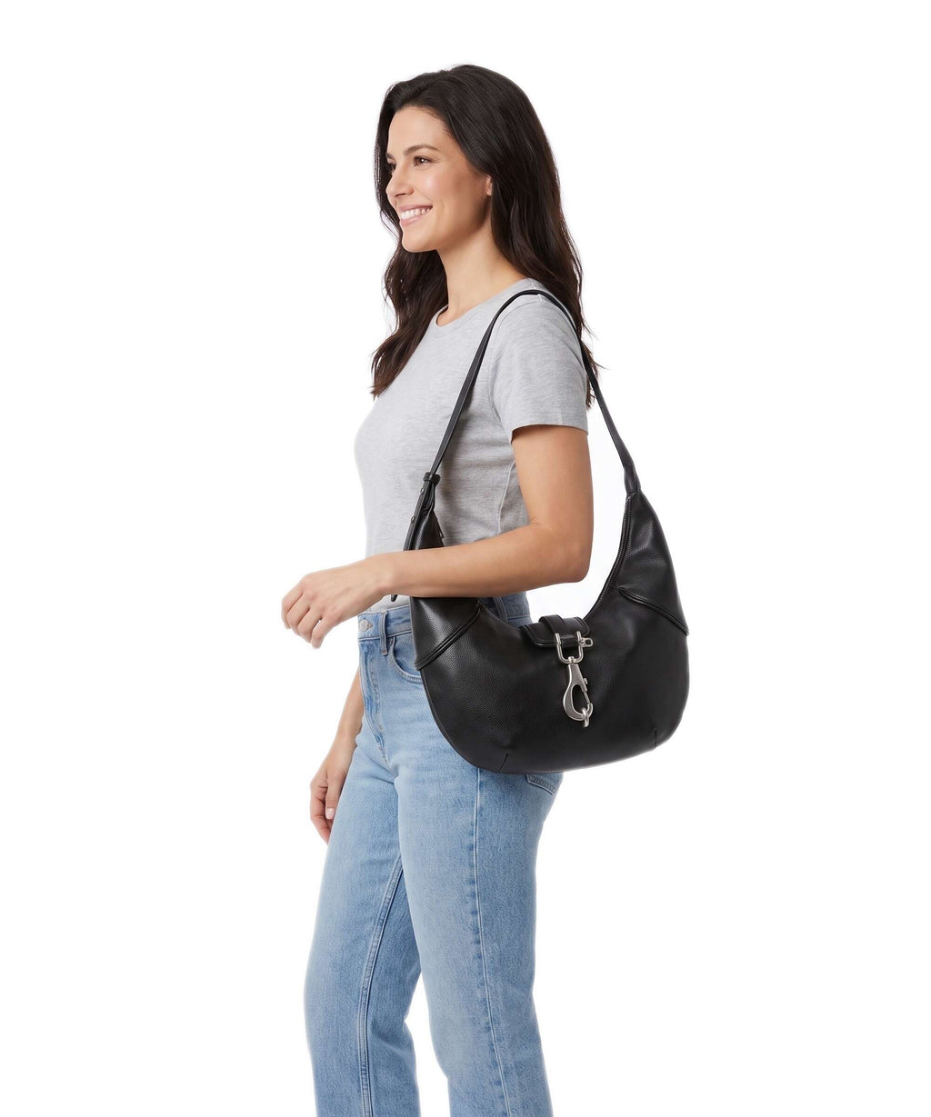Liebeskind Ryker Cow Naturale M Hobo bag black