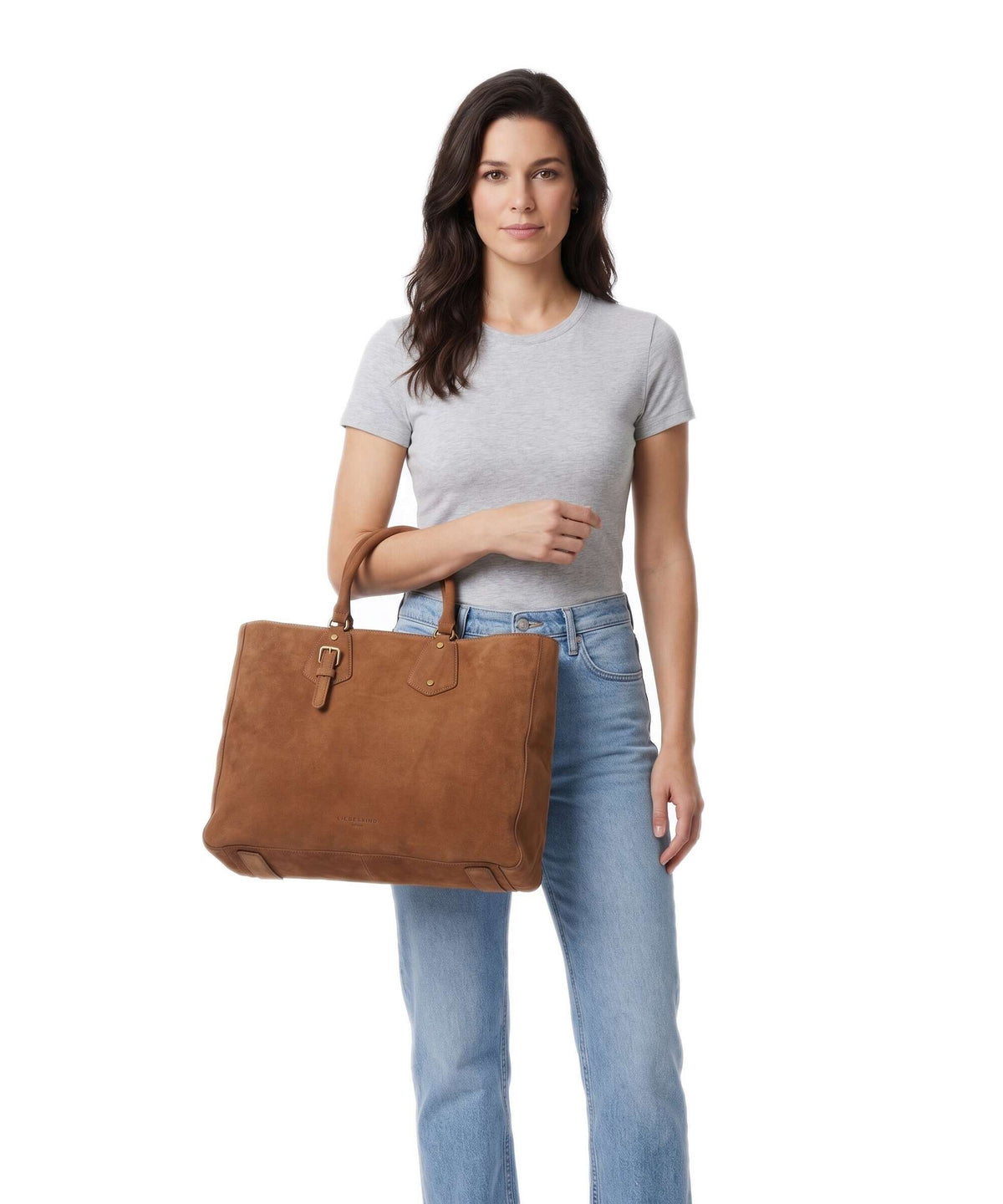 Liebeskind Cora Hydro Suede L Handbag brown