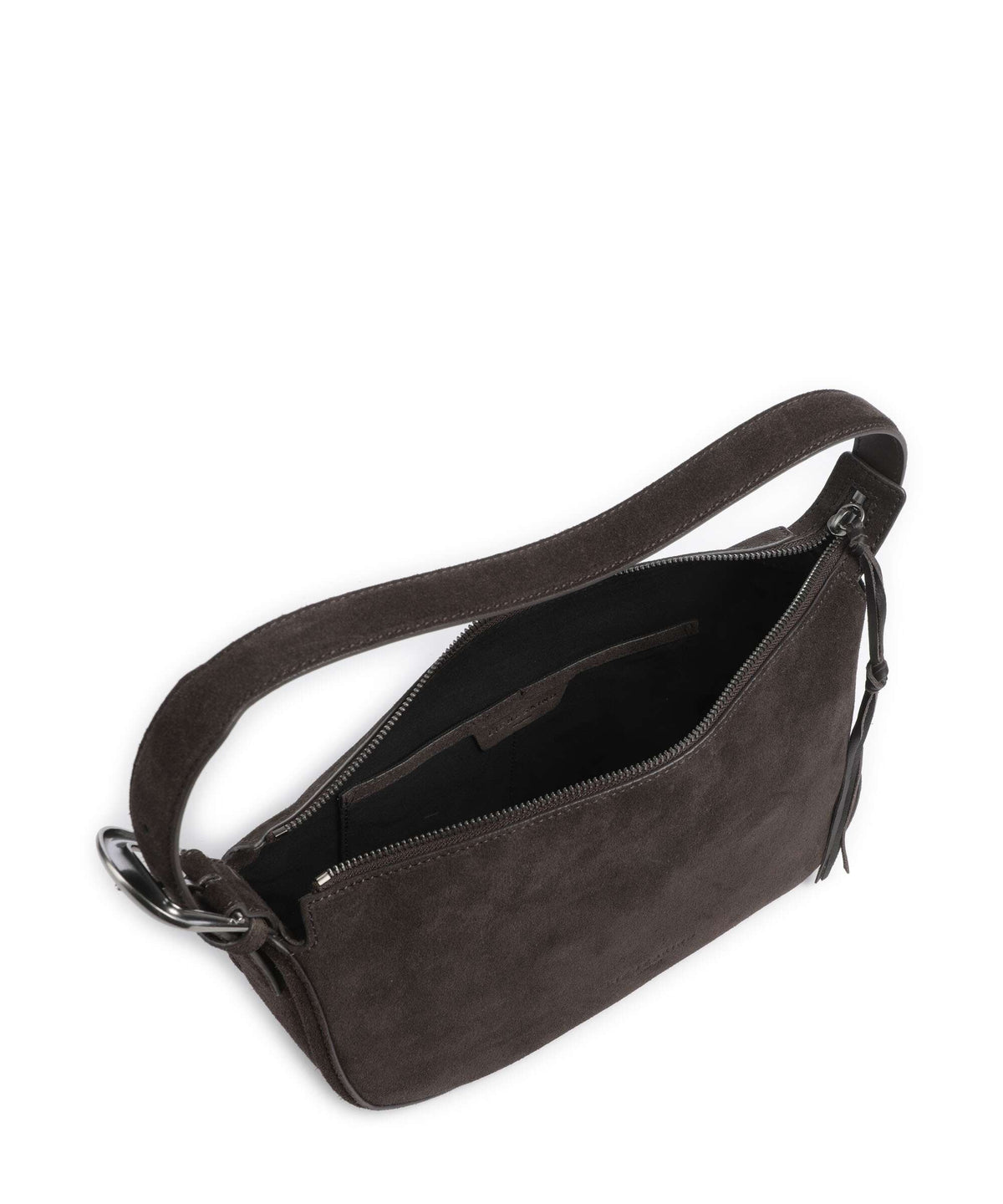 Liebeskind Ines Suede M Shoulder bag deep soil