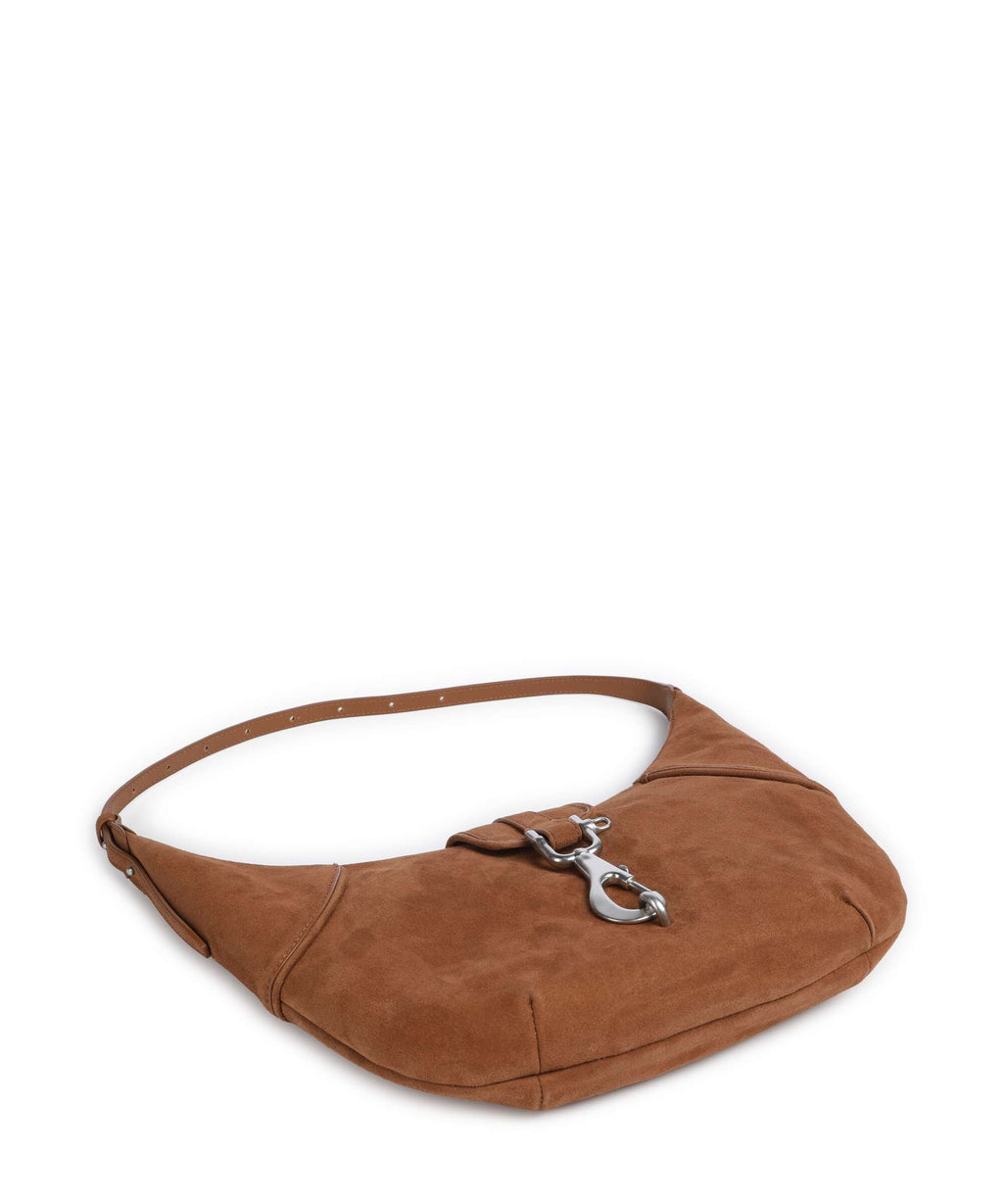 Liebeskind Ryker Suede M Hobo bag brown