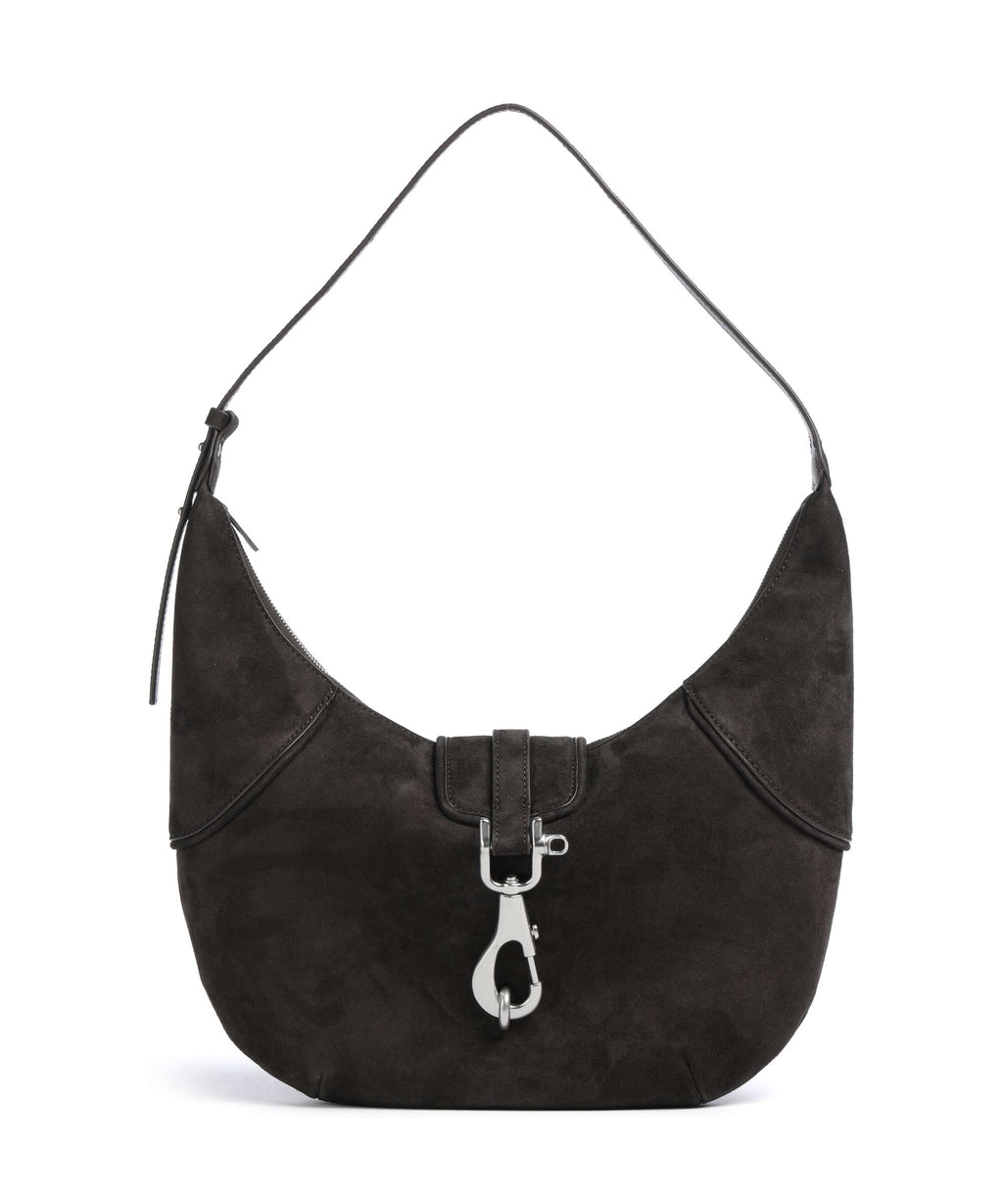 Liebeskind Ryker Suede M Hobo bag deep soil