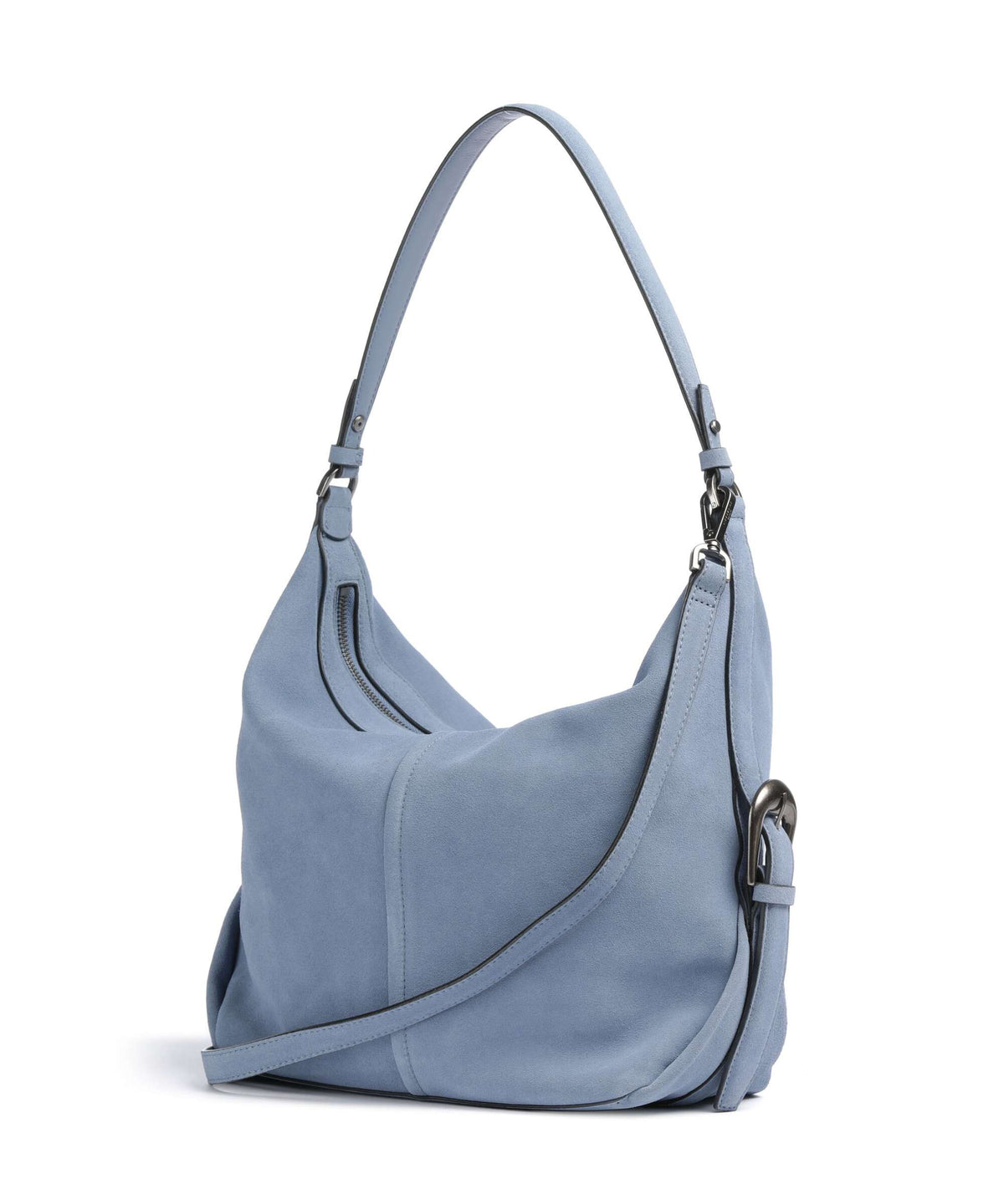 Liebeskind Paris II Hydro Suede M Hobo bag flower blue