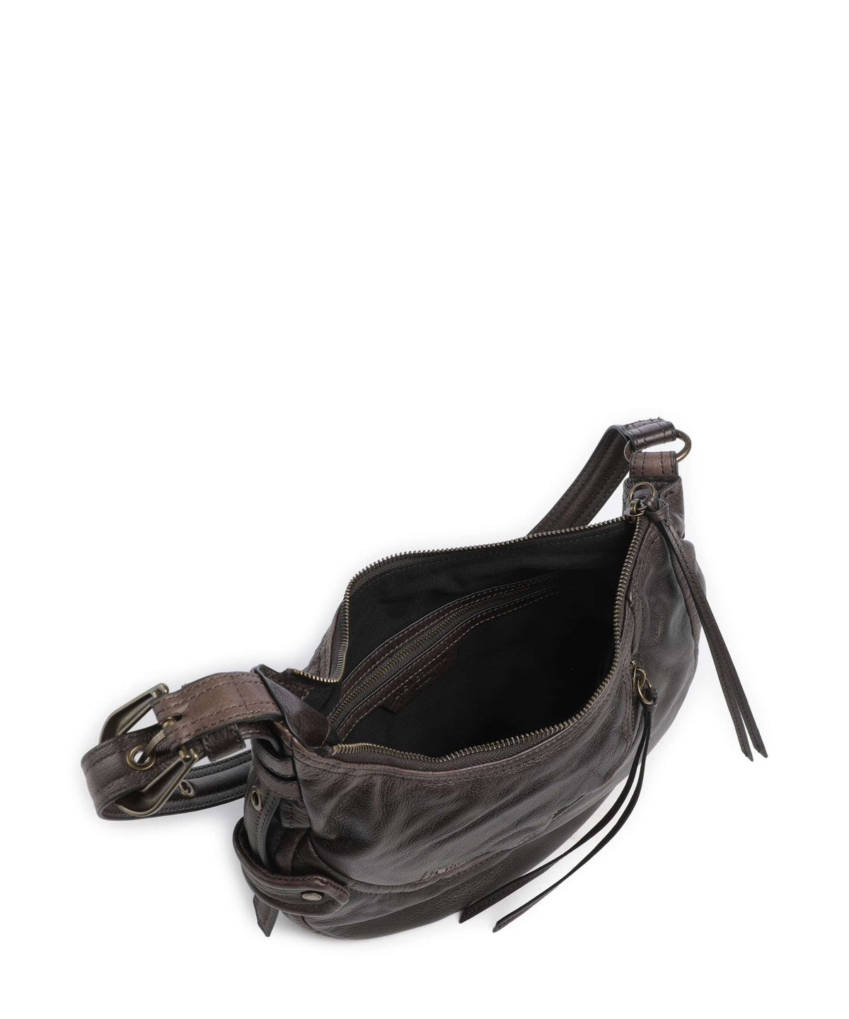 Liebeskind Luna II 3D S Hobo bag deep soil